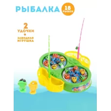 Рыбалка «Бабочка»: 18 рыбок, 2 удочки, заводная, МИКС Рыбалка «Бабочка»: 18 рыбок, 2 удочки, заводная, МИКС