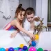 Шарики для сухого бассейна с рисунком, диаметр шара 7.5 см, набор 150 штук, разноцветные Шарики для сухого бассейна с рисунком, диаметр шара 7.5 см, набор 150 штук, разноцветные