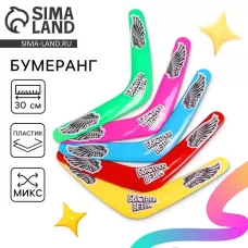 Бумеранг «Быстрее ветра», цвета МИКС Бумеранг «Быстрее ветра», цвета МИКС