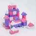 Кубики детские, пластиковые, цветные, 36 штук, 6×6 см, цвет розовый Кубики детские, пластиковые, цветные, 36 штук, 6×6 см, цвет розовый