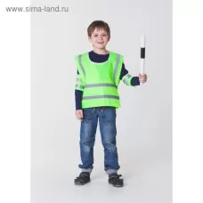 Карнавальный костюм «Инспектор ДПС», с жезлом и крагами, р. 32–34, 5–10 лет