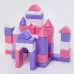 Кубики детские, пластиковые, цветные, 41 штука, 6×6 см, цвет розовый Кубики детские, пластиковые, цветные, 41 штука, 6×6 см, цвет розовый