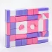 Кубики детские, пластиковые, цветные, 41 штука, 6×6 см, цвет розовый Кубики детские, пластиковые, цветные, 41 штука, 6×6 см, цвет розовый
