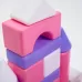 Кубики детские, пластиковые, цветные, 36 штук, 6×6 см, цвет розовый Кубики детские, пластиковые, цветные, 36 штук, 6×6 см, цвет розовый