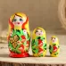 Матрёшка дерево «Земляничка жёлтое платье», 3 кукольная, 10 см Матрёшка дерево «Земляничка жёлтое платье», 3 кукольная, 10 см