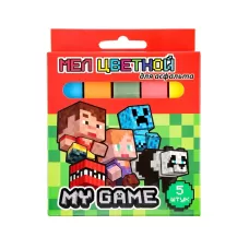 Мел цветной My Game, для асфальта, 1.7×1.7, длина 9.1 см 5 шт. Мел цветной My Game, для асфальта, 1.7×1.7, длина 9.1 см 5 шт.