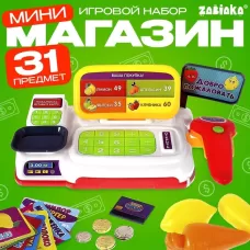 Игровой набор «Мини касса» с аксессуарами, световые и звуковые эффекты Игровой набор «Мини касса» с аксессуарами, световые и звуковые эффекты
