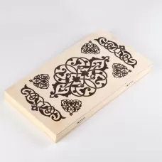 Нарды деревянные большие, настольная игра «Узор», 40×40 см, с полем для игры в шашки Нарды деревянные большие, настольная игра «Узор», 40×40 см, с полем для игры в шашки
