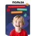 Геоборд «Математический планшет: Алфавит и цифры» с инструкцией по схемам, по методике Монтессори