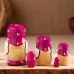 Матрёшка дерево «Божья коровка», фиолетовый платок, 5 кукольная, 9-11 см Матрёшка дерево «Божья коровка», фиолетовый платок, 5 кукольная, 9-11 см