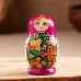 Матрёшка дерево «Божья коровка», фиолетовый платок, 5 кукольная, 9-11 см Матрёшка дерево «Божья коровка», фиолетовый платок, 5 кукольная, 9-11 см