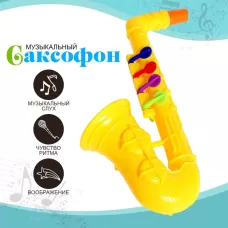 Игрушка музыкальная-саксофон «Мелодия», цвета МИКС Игрушка музыкальная-саксофон «Мелодия», цвета МИКС