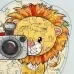 Деревянный пазл «Лев фотограф» S Деревянный пазл «Лев фотограф» S