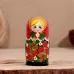 Матрёшка дерево «Весела», красная голова, низ чёрный, 5-кукольная, 14 см Матрёшка дерево «Весела», красная голова, низ чёрный, 5-кукольная, 14 см