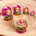 Матрёшка дерево «Божья коровка», фиолетовый платок, 5 кукольная, 9-11 см Матрёшка дерево «Божья коровка», фиолетовый платок, 5 кукольная, 9-11 см