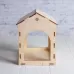 Деревянный скворечник - кормушка для птиц, открытая