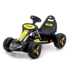 Веломобиль GO KART, звук, цвет чёрный Веломобиль GO KART, звук, цвет чёрный