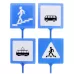 Набор знаков дорожного движения, 22 элемента Набор знаков дорожного движения, 22 элемента