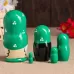 Матрёшка дерево «Божья коровка», зелёное платье, 5 кукольная, 10-12 см Матрёшка дерево «Божья коровка», зелёное платье, 5 кукольная, 10-12 см