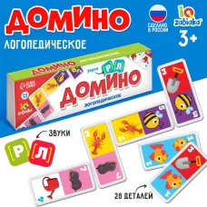 Домино «Логопедическое: звуки Р, Л», пластик Домино «Логопедическое: звуки Р, Л», пластик