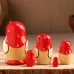 Матрёшка дерево «Божья коровка», красный платок, 5 кукольная, 9-11 см Матрёшка дерево «Божья коровка», красный платок, 5 кукольная, 9-11 см