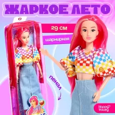 Кукла в пенале «Жаркое лето», джинсовая юбка и топ Кукла в пенале «Жаркое лето», джинсовая юбка и топ