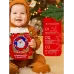 Подарочный набор “Снеговик” для малышей: новогодний прорезыватель с держателем, цвет белый Подарочный набор “Снеговик” для малышей: новогодний прорезыватель с держателем, цвет белый