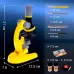 Микроскоп детский «Юный ботаник» кратность х100, х400, х1200, желтый, подсветка Микроскоп детский «Юный ботаник» кратность х100, х400, х1200, желтый, подсветка