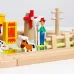 Деревянная игрушка «Железная дорога и ферма» 23 детали, 32×5×17 см Деревянная игрушка «Железная дорога и ферма» 23 детали, 32×5×17 см