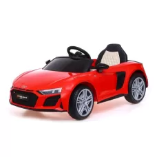 Электромобиль AUDI R8 SPYDER, EVA колёса, кожаное сидение, цвет красный Электромобиль AUDI R8 SPYDER, EVA колёса, кожаное сидение, цвет красный