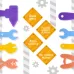 Прорезыватели для зубов «Мои первые инструменты», пищевой силикон, в контейнере, набор 4 шт. Прорезыватели для зубов «Мои первые инструменты», пищевой силикон, в контейнере, набор 4 шт.