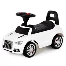 Каталка-автомобиль SuperCar №2 со звуковым сигналом, цвет белый Каталка-автомобиль SuperCar №2 со звуковым сигналом, цвет белый