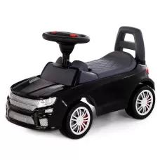 Каталка-автомобиль SuperCar №6 со звуковым сигналом, цвет чёрный Каталка-автомобиль SuperCar №6 со звуковым сигналом, цвет чёрный