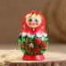 Матрёшка дерево «Божья коровка», красный платок, 5 кукольная, 9-11 см Матрёшка дерево «Божья коровка», красный платок, 5 кукольная, 9-11 см