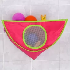 Сетка для хранения игрушек в ванной, розовая Сетка для хранения игрушек в ванной, розовая