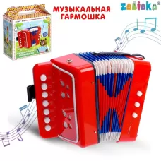 Музыкальная игрушка «Гармонь», детская, цвет красный Музыкальная игрушка «Гармонь», детская, цвет красный