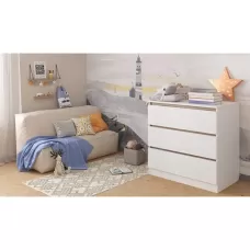 Комод Polini Kids Simple 1980, цвет белый-вяз Комод Polini Kids Simple 1980, цвет белый-вяз
