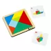 Головоломка «Танграм», 20 заданий, 7 деталей, 10 двусторонних карточек Головоломка «Танграм», 20 заданий, 7 деталей, 10 двусторонних карточек