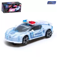 Машина «Crazy race. Полиция», инерционная, световые и звуковые эффекты, русская озвучка, работает от батареек, цвет белый Машина «Crazy race. Полиция», инерционная, световые и звуковые эффекты, русская озвучка, работает от батареек, цвет белый