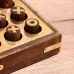 Игра настольная «Крестики-нолики», 10×10 см, дерево шишам, латунь Игра настольная «Крестики-нолики», 10×10 см, дерево шишам, латунь