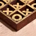 Игра настольная «Крестики-нолики», 13×13 см, дерево шишам, латунь Игра настольная «Крестики-нолики», 13×13 см, дерево шишам, латунь