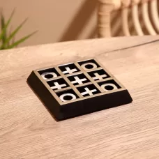Игра настольная «Крестики-нолики», 13×13 см, манговое дерево, сталь Игра настольная «Крестики-нолики», 13×13 см, манговое дерево, сталь