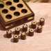 Игра настольная «Крестики-нолики», 10×10 см, дерево шишам, латунь Игра настольная «Крестики-нолики», 10×10 см, дерево шишам, латунь