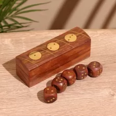 Игра настольная «Кубики», 12.5×4×4 см, дерево шишам Игра настольная «Кубики», 12.5×4×4 см, дерево шишам
