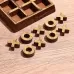 Игра настольная «Крестики-нолики», 13×13 см, дерево шишам, латунь Игра настольная «Крестики-нолики», 13×13 см, дерево шишам, латунь