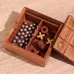 Игра настольная 2 в 1, крестики-нолики, солитёр, 11.5×11.5×5 см, дерево шишам Игра настольная 2 в 1, крестики-нолики, солитёр, 11.5×11.5×5 см, дерево шишам