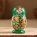 Матрёшка дерево «Божья коровка», зелёное платье, 5 кукольная, 10-12 см Матрёшка дерево «Божья коровка», зелёное платье, 5 кукольная, 10-12 см