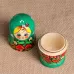 Матрёшка дерево «Божья коровка», зелёное платье, 5 кукольная, 10-12 см Матрёшка дерево «Божья коровка», зелёное платье, 5 кукольная, 10-12 см