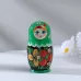 Матрёшка дерево «Божья коровка», зелёное платье, 5 кукольная, 10-12 см Матрёшка дерево «Божья коровка», зелёное платье, 5 кукольная, 10-12 см
