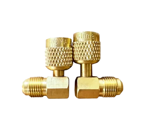 Переходник угловой 90°; 5/16"Mх1/4"F, с R410А на R22, упак. 2 шт. LT-AD78